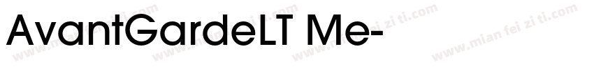 AvantGardeLT Me字体转换